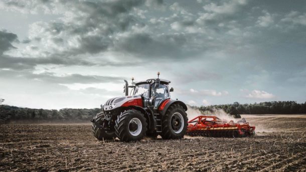 STEYR 6340 TERRUS CVT ON THE FIELD 1